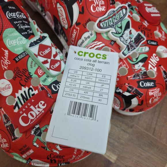 CROCS COCA COLA ALL-TERRAIN CLOG 209312 WHITE M9/W11 main image 14